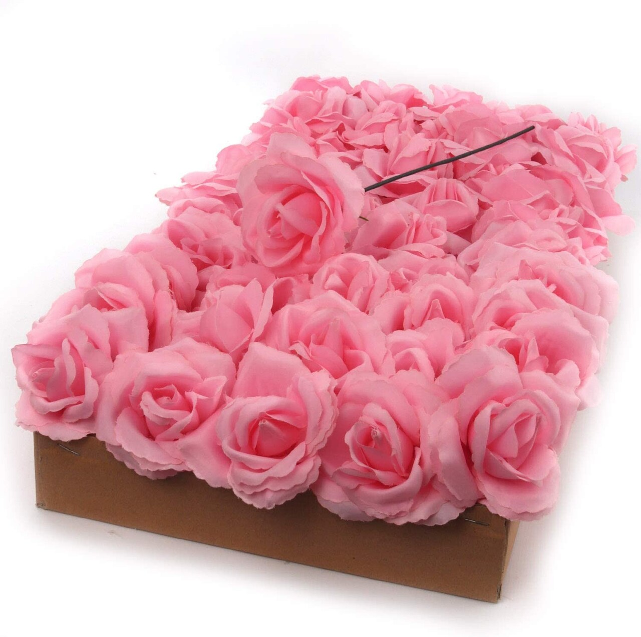 Set of 50: Pink Rose Flower Picks, 8 Long, 3 Wide, Lifelike Silk  Blooms, Floral Picks, Craft Materials, Parties & Events, Home & Office  Decor
